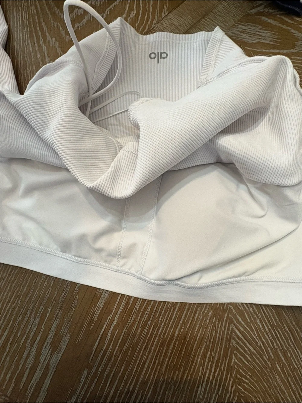 Alo Yoga Goddess Ribbed Bandeau Set White Size Medium A206
